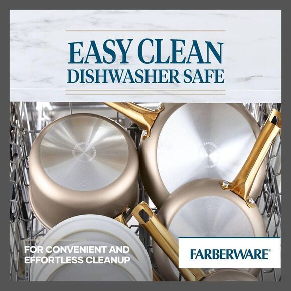 Open Box - Farberware - Radiant 2.75qt Nonstick Covered Saute P Gold - Picture 3 of 8